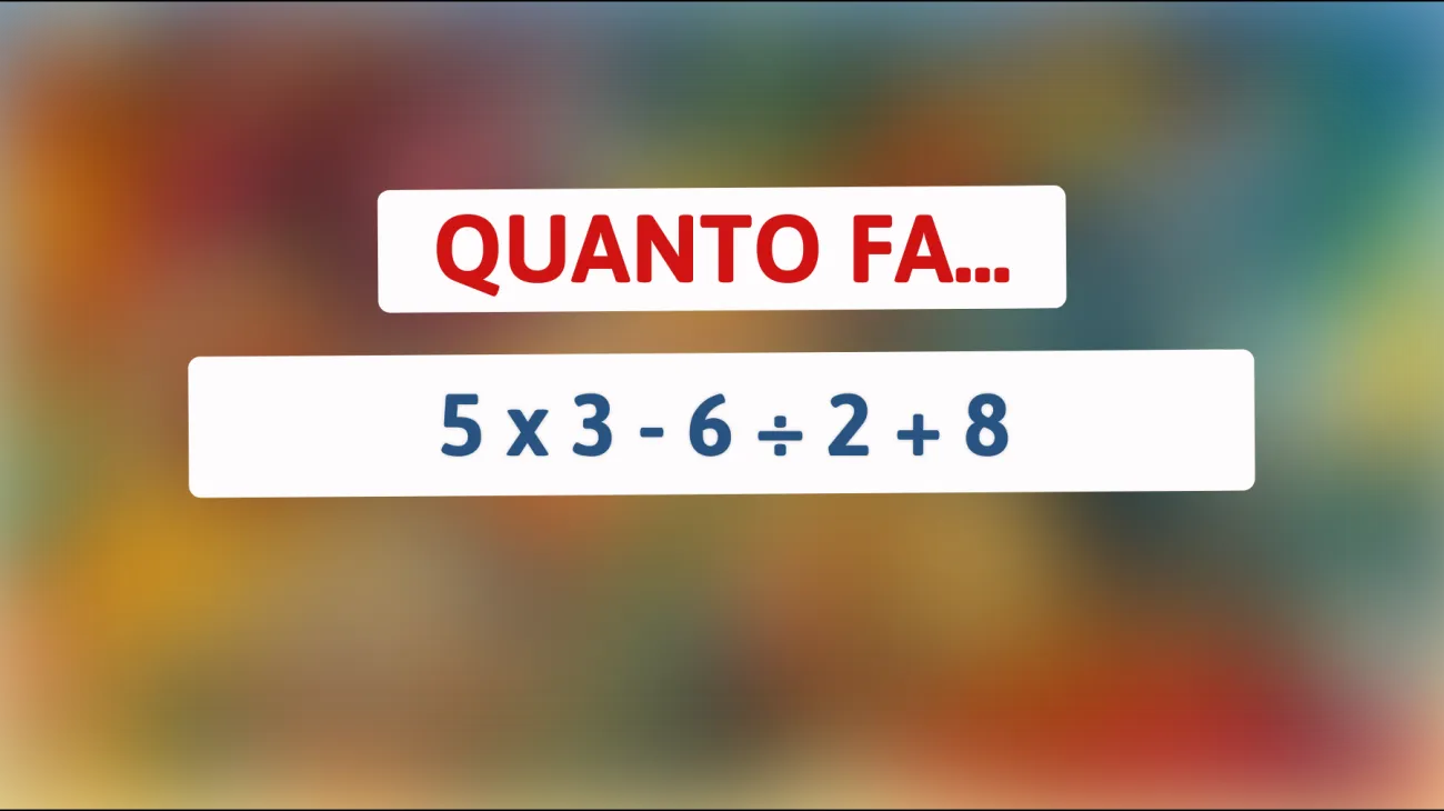 \"Scopri se sei un vero genio risolvendo questo semplice calcolo matematico! Sei abbastanza intelligente?\""