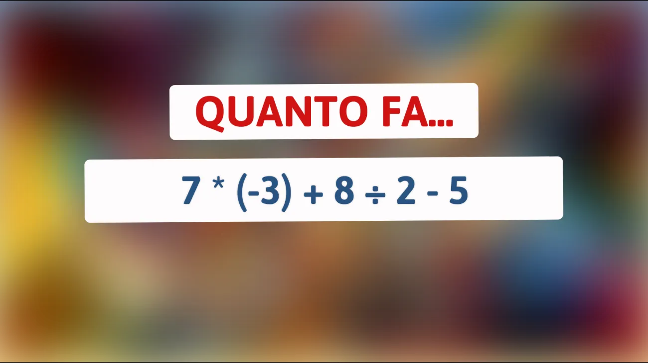Riuscirai a risolvere questo enigma matematico che sta facendo impazzire il web? Scopri se sei un vero genio!"