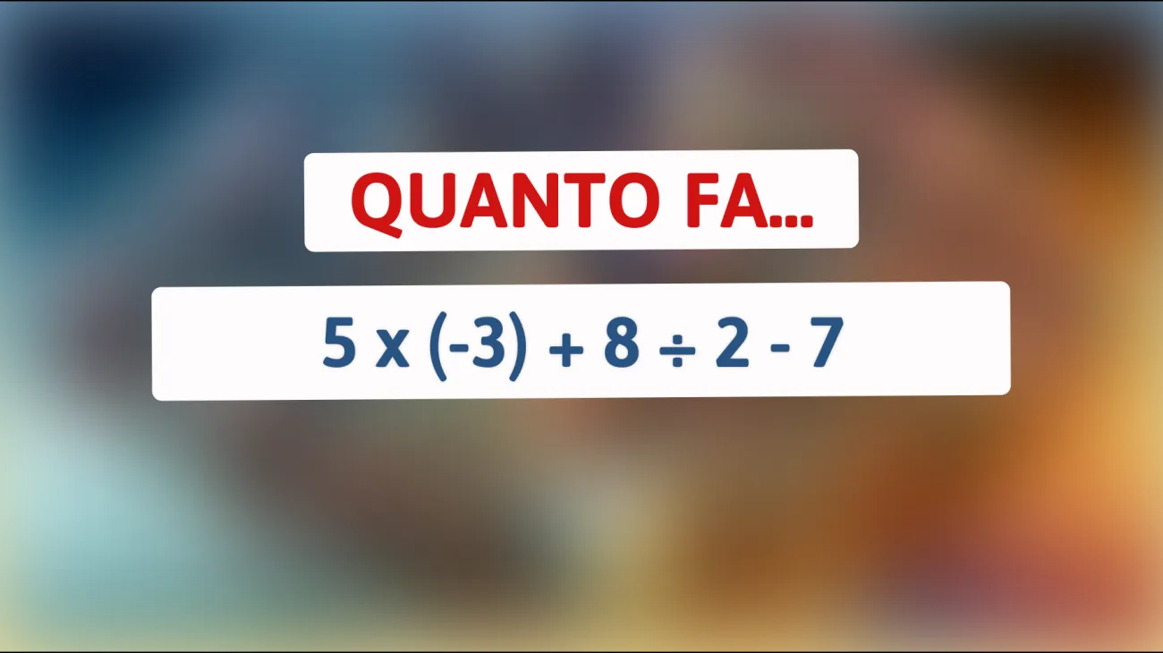 Scopri la sorprendente soluzione di questo enigma matematico: solo i veri geni riescono a risolverlo! Riuscirai a trovare la risposta?"