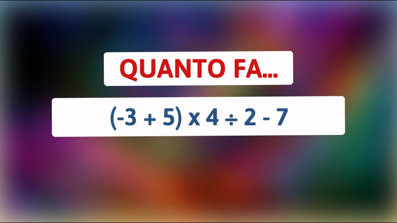 Scopri se sei un vero genio: Sfida il tuo cervello con questo indovinello matematico che solo i più intelligenti riescono a risolvere!"