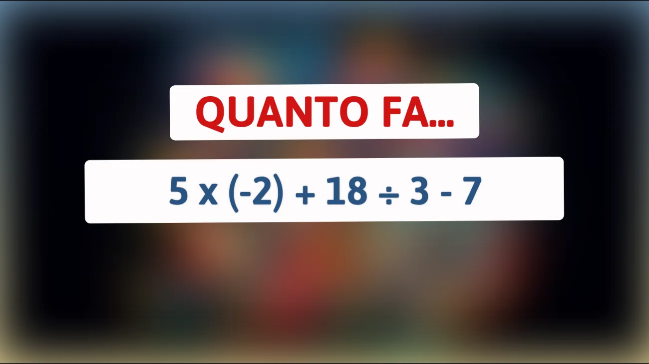 Sfida la tua intelligenza: Riesci a risolvere questo enigma matematico che solo il 10% delle persone capisce?🔥 Mettiti alla prova!"