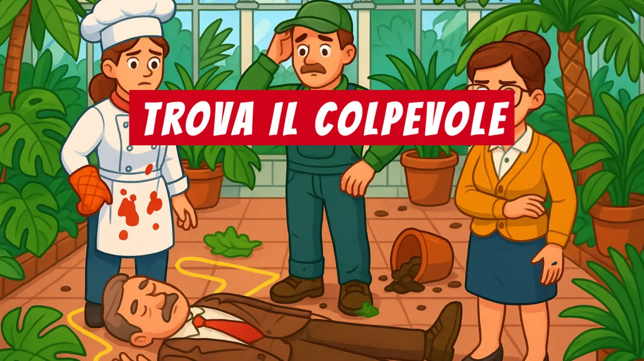 Solo i veri geni riescono a risolvere questo mistero della serra: riesci a smascherare il colpevole in meno di un minuto?"