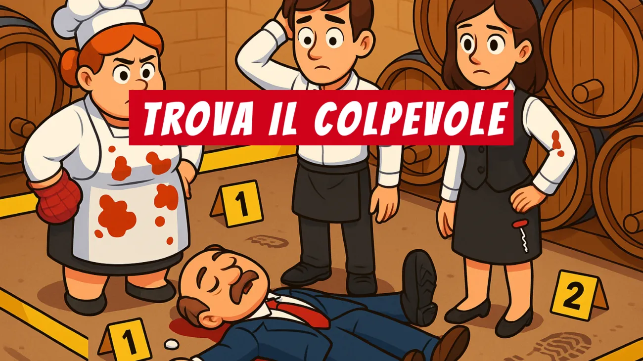 Solo i veri geni riusciranno a risolvere questo indovinello del delitto in cantina: accetti la sfida?"