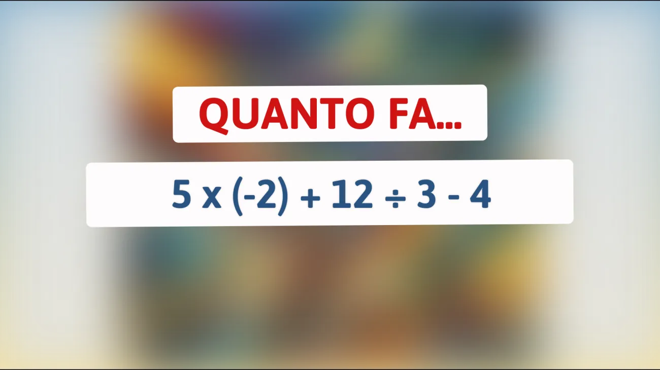 \"Solo l'1% delle persone risolve questo enigma matematico infernale: prova se hai una mente geniale!\""