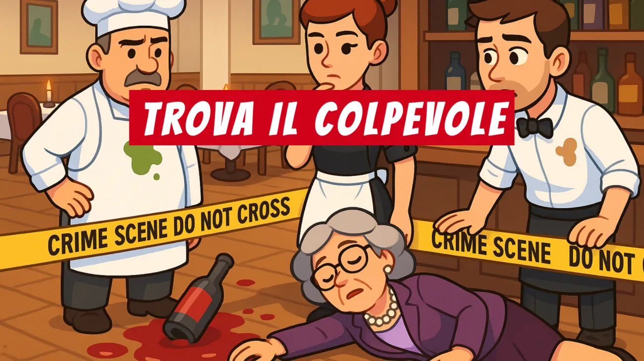 Solo il 2% Risolve Questo Giallo del Ristorante: Sei Abbastanza Geniale da Trovare il Colpevole?"